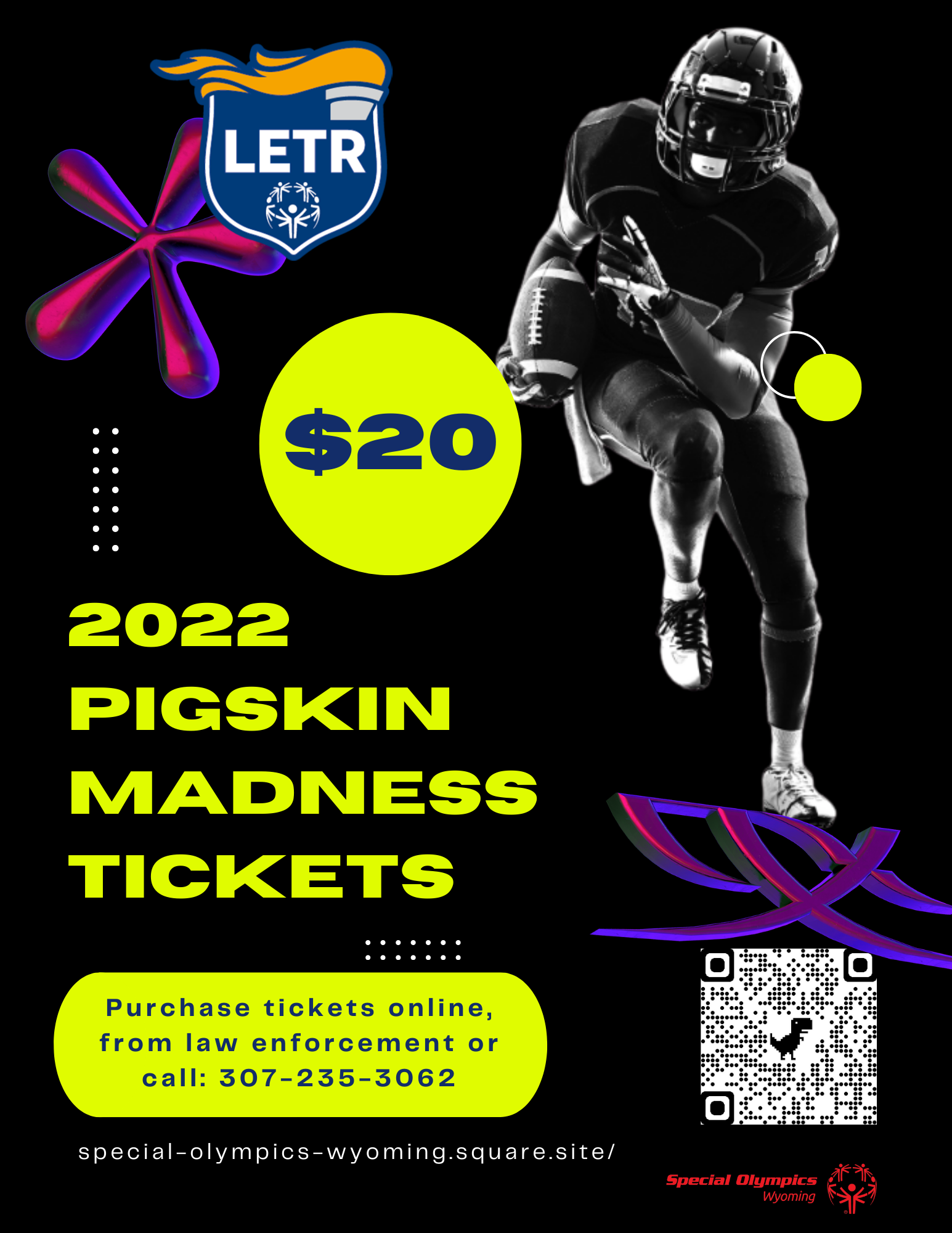 2022 Pigskin Madness Poster