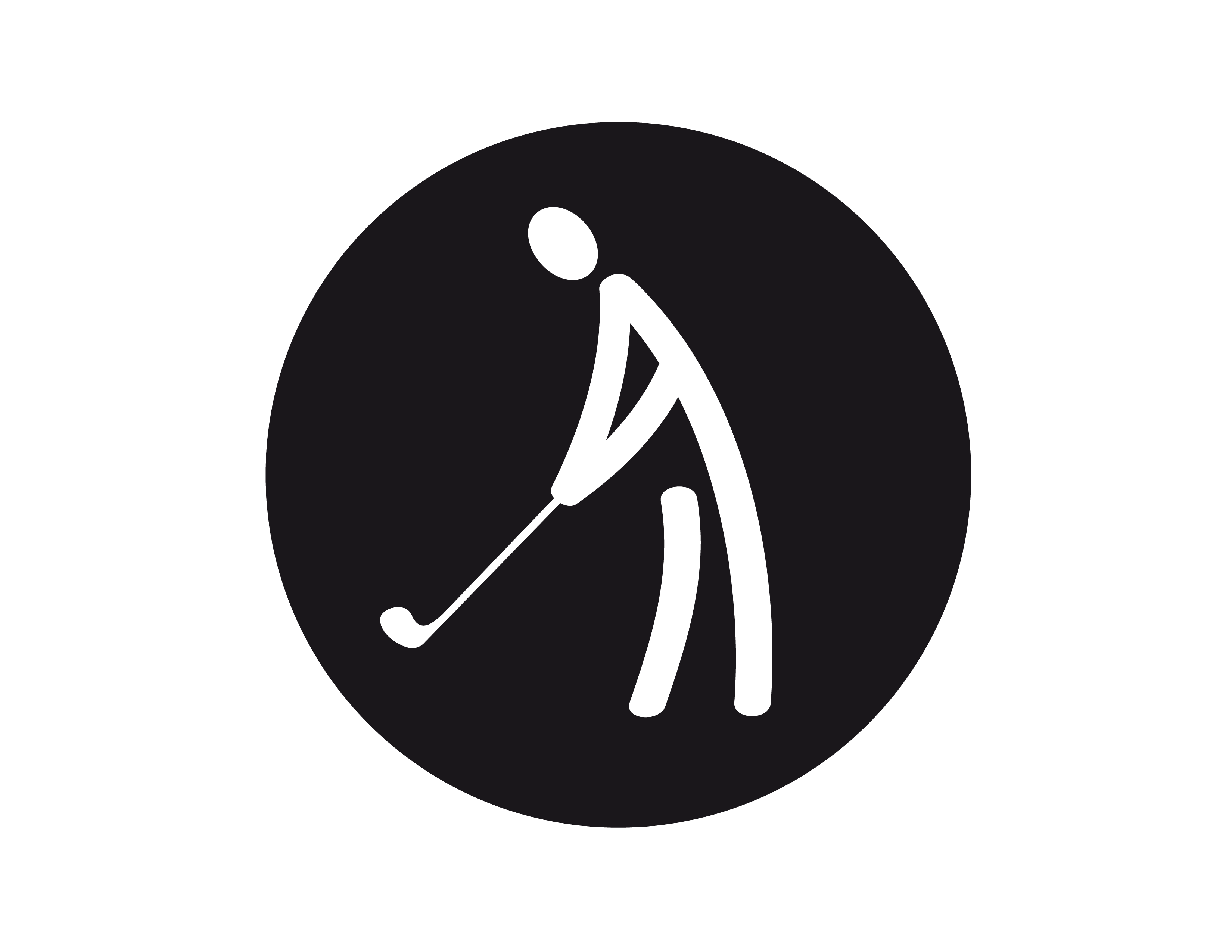 SO SportsIcon Floor Golf Reversed Circle
